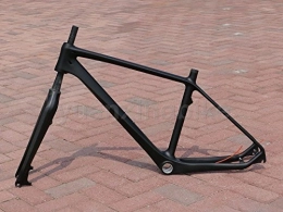 yuanxingbike Cuadros de bicicleta de montaña 203# Toray Carbon MTB frame Full Carbon 3K Mate Bicicleta de montaña 26er BB3018"Horquilla Auriculares