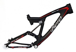 Beiou ® Downhill double Suspension en fibre de carbone 3 K Mountain Bike Frame DW-LINK 26 cm Noir mat Unibody Câble interne routage T800 B022A18X VTT léger 18 "