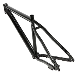 Bollomgy Marco de bicicleta de 26 pulgadas de aleación de aluminio negro marco de bicicleta marco de carbono montaña bicicleta bicicleta carretera inclinación marco cola dura