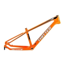 Cuadro De Bicicleta De Montaña 24x13.5inch Fibra De Carbono Liberación Rápida 135mm Cuadro BTT/BMX BSA68mm Eje De Pedalier Cableado Interno Cuadro Bicicleta ( Color : Orange , Size : 24x13.5in )