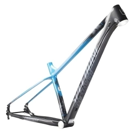 HerfsT Repuesta Cuadro de Bicicleta de montaña 29er Hardtail XC MTB Cuadro S / M / L Aleación de Aluminio Marco de Eje pasante 12 * 142 mm Freno de Disco Enrutamiento Interno Cuadro de Carreras (Color: Blauw, Tamaño: M /