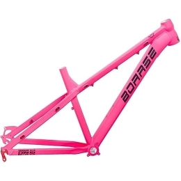 DHNCBGFZ Cuadros de bicicleta de montaña Cuadro MTB 26 / 27. 5er Hardtail Bicicleta De Montaña Cuadro 17 '' Aleación De Aluminio Freno De Disco Marco Bicicleta Liberación Rápida QR 135 Mm Múltiples Colores ( Color : Pink , Size : 27.5x17'' )