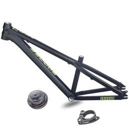 DHNCBGFZ Repuesta Cuadro MTB 26er Hardtail Mountain Bike Frame12.5 '' Marco De Una Sola Velocidad Freno De Disco Marco De Aleación De Aluminio QR 135 Mm Abrazadera 34.9 Mm ( Color : Obsidian Black , Size : 26x12.5'' )