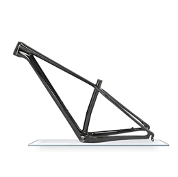 HerfsT Cuadros de bicicleta de montaña Cuadro MTB de Fibra de Carbono Cuadro de Bicicleta de montaña rígida 27.5er 29er 15 '' / 17 '' / 19 '' Cuadro de Freno de Disco XC AM QR Enrutamiento Interno de 135 mm (Color: Negro Brillante, Tamaño: