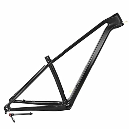 LJHBC Cuadros de bicicleta de montaña LJHBC Bicycle Frame 29er Negro Mate Eje de Barril 148m Aumentar Enrutamiento Interno Clase Todoterreno XC Fibra de Carbono T900 Accesorios para Bicicletas(Size:17in)