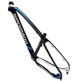 LJHBC Repuesta LJHBC Marco de Bicicleta Bicicleta de montaña Fibra de Carbono T800 El Marco va Dentro del diseño 26 / 27.5 / 29ER (Color : Blue, Size : 27.5er*17in)