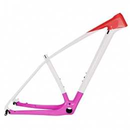 PPLAS Repuesta T1000 Ful MTB Frame 27.5er 29er Ultralight Mountain Bike Carbon Frame PF30 Tamaño 15 / 17 / 19 / 21" (Color : Pink Glossy, Size : 27.5er 15inch)