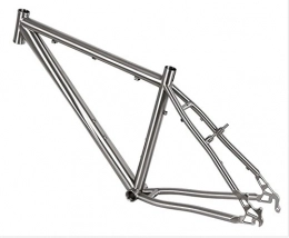 XOT Cuadros de bicicleta de montaña XOT Marco de titanio para bicicleta de montaña de 26 pulgadas, marco de titanio para bicicleta de montaña