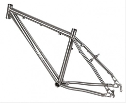 XOT Cuadros de bicicleta de montaña XOT Titanium MTB - Marco para Bicicleta de montaña (26 Pulgadas, Titanio)