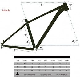 XZ Repuesta XZ Marco de bicicleta de alta calidad Cool Hydraulic Full Shape Lightweight Mountain Bike Scrub Anode Aleacin de aluminio Versin de disco puro, A, 26-17