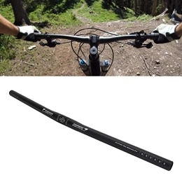 minifinker Manillares de bicicleta de montaña Manillar de bicicleta de chorro de arena negro fácil de instalar, para bicicleta de carretera de montaña