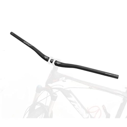 HerfsT Repuesta Manillar de bicicleta de montaña 31, 8 mm * 720 mm / 780 mm Manillar MTB Aleación de aluminio Barra elevadora extra larga Elevación 25 mm (Color: Negro, Tamaño: 720 mm)