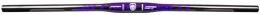 NAKEAH Repuesta Manillar de bicicleta de montaña de 31, 8mm, manillar plano ultraligero de fibra de carbono MTB, manillar Extra largo de varios tamaños (Color : Black Purple, Size : 620mm)