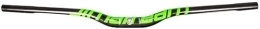 FOXZY Manillares de bicicleta de montaña Manillar MTB de fibra de carbono Swallow MTB manillar 31, 8mm ejes de bicicleta de montaña ultralargos y ultraligeros (Color : Green, Size : 660mm)