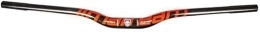 NAKEAH Repuesta Manillar MTB de fibra de carbono Swallow MTB manillar 31, 8mm ejes de bicicleta de montaña ultralargos y ultraligeros (Color : Rosso, Size : 620mm)
