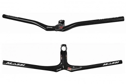 Massi Manillares de bicicleta de montaña Massi X Carbon Manillar integrada, Deportes y Aire Libre, Negro, Potencia de 120mm