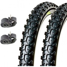 ECOVELO Neumáticos de bicicleta de montaña Ecovelò MTB, neumáticos y cámara de Aire 26 x 1, 95 (50-559) Todos, Negro