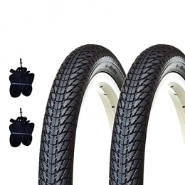 ECOVELO Neumáticos de bicicleta de montaña Ecovelò stradale 2 neumáticos de 16 x 1, 75 cm para Bicicleta de niño, Unisex Adulto, Negro, 16 X 1.75 (47-305)