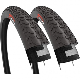 Fincci Neumáticos de bicicleta de montaña Fincci Par 29 x 2.0 Pulgados 50-622 Cubierta para MTB Montaña Carretera Hibrida Bici Bicicleta (Paquete de 2)