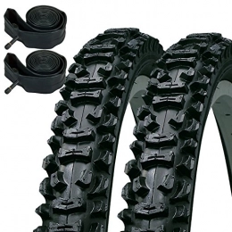 Kenda Neumáticos de bicicleta de montaña KENDA Smoke – Neumáticos de 26 "x 1, 95 para Bicicleta de montaña y Schrader Tubos Interiores (par)