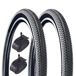 Oxford Bicycle Tyres Repuesta Oxford Tracer 26" x 1.95 Mountain Bike Tyres with Schrader Inner Tubes (Pair)