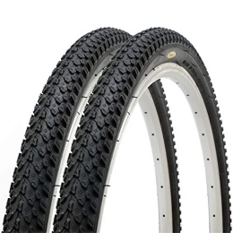 Fincci Neumáticos de bicicleta de montaña Par de Fincci por Carretera de Montaña Bicicleta Híbrida Neumático Cubiertas 26 x 2, 125