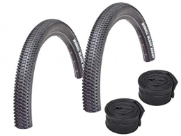Kenda Neumáticos de bicicleta de montaña Set : 2 x Kenda Small Block Eight VTT pneu 26 x 2.10 / 54–559 + Conti tuyaux Valve auto