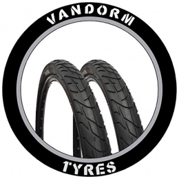 Vandorm Neumáticos de bicicleta de montaña Vandorm Wind 195 - Pack de neumticos de Bicicleta MTB 26" x 1.95", Color Negro