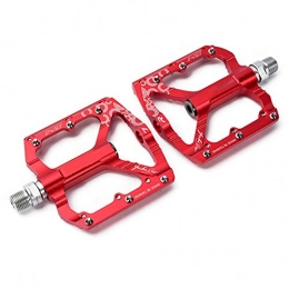 AZCX Repuesta AZCX Pedales de cojinetes de Sello Ultraligero, para Bicicletas Mountain Road Bike Pedales MTB Accesorios (Color : Red)