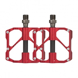 DDDD store Repuesta DDDD - Pedal para Bicicleta de montaña, aleación de Aluminio CNC, con Placa superligera y Estable, Rojo