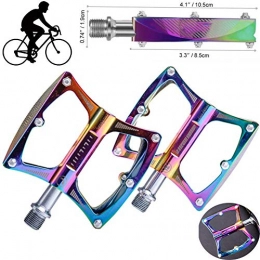 NINI Repuesta NINI Pedal de Bicicleta con MTB Antideslizante, Pedal de Bicicleta de montaña Ultraligero, Pedales de aleacin de Aluminio, Accesorios de Bicicleta Coloridos para Montar al Aire Libre 1 par