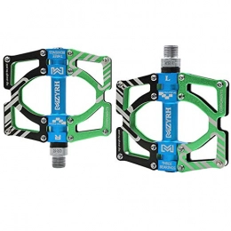 AOOCEEH Repuesta Pedales MTB Pedales Bici Pedales Mixtos MTB Pedal Bicicleta Pedales Plataforma MTB Pedales Mixtos Pedales Calapies Bicicleta Pedal Pedales Automaticos Pedales Bicicleta MontañA Green, Free Size