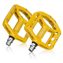 Anddod Repuesta SHANMASHI MG5051 9 / 16'' Magnesium-alloy Mountain Bike Pedals Flat Sealed Cycling Bicycle Pedals - Yellow