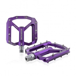 SZTUCCE Repuesta SZTUCCE Pedal De Aluminio de aleación de Bicicleta de montaña Pedal, Pedal de MTB, un par 345g (Color : Purple)