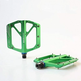 XYXZ Repuesta XYXZ Plataforma De Bicicleta Pedal Plano Pedales De Bicicleta Ultrafinos Pedal De Aleación De Aluminio MTB Road (Color: Verde)