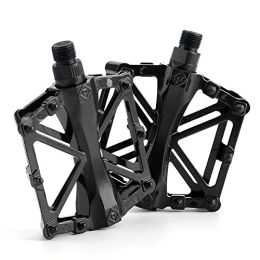Yagosodee Repuesta Yagosodee Pedales de bicicleta de carretera de aleación de aluminio rodamientos Pedales ultraligero antideslizante Pedal de montaña piezas de repuesto negro