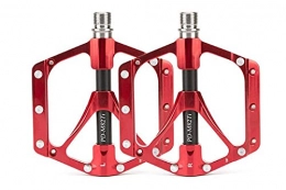 YZGSBBX Repuesta YZGSBBX Fietspedaal ti as MTB sportpedaal ultralicht 251g pedales antideslizantes (color : PD82-TI rojo)