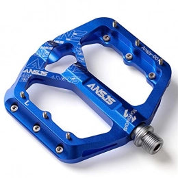ZTTT Repuesta ZTTT Pedales para Bicicletas Antideslizantes, Ultra Fuerte Colorido CNC CNC mecanizado 9 / 16"3 rodamientos sellados para Carreteras BMX MTB Fixie Bike (Color : 3 Bearings Blue)