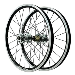 DYSY Repuesta DYSY Ruedas de Bicicleta 20 Pulgadas Llanta MTB, Aleación de Aluminio Freno V Rueda Híbrida / de Montaña 24 Hoyos para 7 / 8 / 9 / 10 / 11 / 12 Velocidad Ciclismo (Color : Silver, Size : 20 Inch)