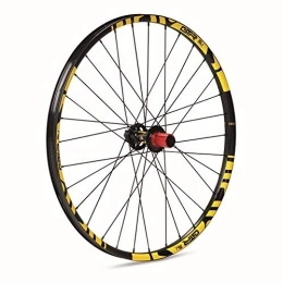 GTR Ruedas de bicicleta de montaña GTR GTR-SL Rueda trasera para MTB, unisex adulto, amarillo, 27, 5" x 23 mm