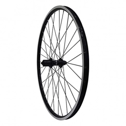 CWYP-MS Ruedas de bicicleta de montaña Juego de ruedas de bicicleta de 26 ", rueda de bicicleta negra, neumáticos de llantas de aleación de doble pared MTB 1.75-2.1" V- Freno 7-11 Concentrador sellado de velocidad 32h ( Size : Rear wheel )