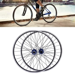 Aohuada Repuesta Juego de ruedas de bicicleta de montaña, bicicleta de montaña de 27, 5 pulgadas, llantas de aleación, ruedas MTB (delantera + trasera), frenos de disco de doble agujero de seis agujeros, compatible con