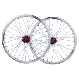 LvTu Ruedas de bicicleta de montaña LvTu Bicicleta Juego de Ruedas 26 Pulgadas MTB Freno en V / Freno de Disco Aleación Pared Doble Borde para 7 8 9 10 Velocidades Casete 1, 25~2, 5" Neumático (Color : White)