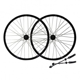LDDLDG Ruedas de bicicleta de montaña MTB Bicicle Glizelset, Wheelsets De Bicicleta De Montaña De 26 Pulgadas Llanta, 7-11 Hubs De Rueda De Velocidad Freno De Disco, 32h(Color:Negro)