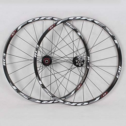 Xiami Ruedas de bicicleta de montaña MTB sistema de rueda 120 Sonidos Ultraligero 5 de cojinete 26 " / 27.5" Bicicleta del freno de disco de liberación rápida Negro Patrón cubo de llanta Negro Negro + + + Radios blanca (rueda de la rueda d