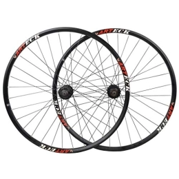 MZPWJD Ruedas de bicicleta de montaña MZPWJD Ruedas de ciclismo de 27 pulgadas para bicicleta delantera y trasera de aleación MTB juego de ruedas de disco de liberación rápida 7 8 9 10 velocidades (color: negro, tamaño: 29 pulgadas)
