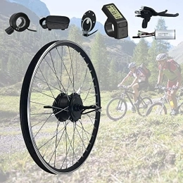 potow Kit de Transmisión Trasera de Bicicleta Eléctrica de 250W y 48V, 20~25km/h, Kit de Conversión de Bicicleta Eléctrica con Pantalla LCD para Bicicleta de Montaña y Carretera,26