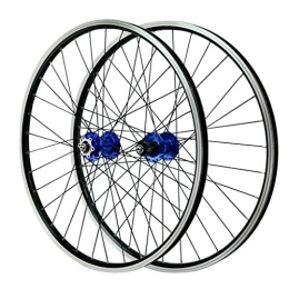 VPPV Ruedas de bicicleta de montaña Ruedas de MTB 26 Pulgadas Freno V Pared Doble Aluminio Freno de Disco Híbrido / Montaña Ruedas de Ciclismo para Volante 7 / 8 / 9 / 10 / 11 (Color : Azul, Size : 29 Inch)