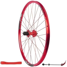 SJHFG Repuesta SJHFG Wheelset MTB Rueda Trasera de Bicicleta 26 Pulgadas, QR 32H for Bicicleta de montaña, la Tarjeta de Freno de Disco de Borde de Doble Pared 7-11 Velocidad Road Wheel (Color : Red)