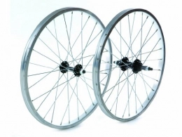 Tru-build Wheels Ruedas de bicicleta de montaña Tru-build Wheels RGH720 - Rueda Delantera para Bicicleta (20 x 1, 75 Pulgadas), Color Plateado